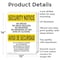 Signmission No Drugs Dealers Weapons Bilingual OSHA Security Notice Sign, Aluminum, 10in W x 14in L, 2PK OS-2PACK-SN-A-1014-L-11598 - alternate 2